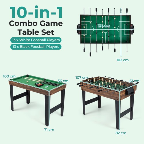 Game table combo - 10, w/