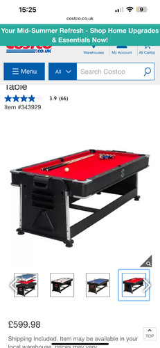 One games table - one,